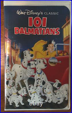 101 Dalmatians (VHS 1263) Walt Disney Classic Black Diamond Edition Rare HTF