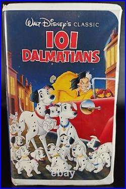 101 Dalmatians (VHS, 1992, Clamshell, Walt Disney Classics) Black Diamond