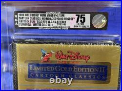 1985 Walt Disney Cartoon Classics VHS World According To Goofy Gold Ed VGA 75