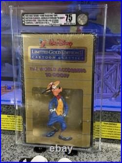 1985 Walt Disney Cartoon Classics VHS World According To Goofy Gold Ed VGA 75