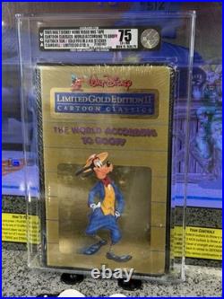 1985 Walt Disney Cartoon Classics VHS World According To Goofy Gold Ed VGA 75
