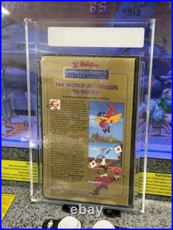 1985 Walt Disney Cartoon Classics VHS World According To Goofy Gold Ed VGA 75