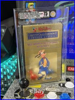 1985 Walt Disney Cartoon Classics VHS World According To Goofy Gold Ed VGA 75