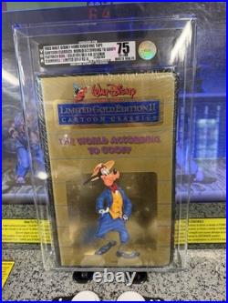 1985 Walt Disney Cartoon Classics VHS World According To Goofy Gold Ed VGA 75