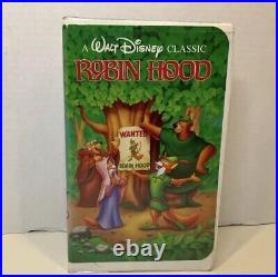 1991 Walt Disney Classic Robin Hood VHS 1189 Black Diamond Edition