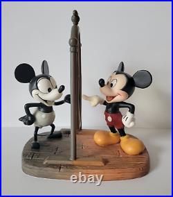 1994 Disney 75th Birthday WDCC Mickey Mouse Then & Now Figurine Plane Crazy