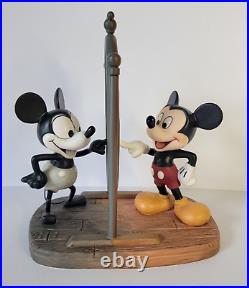 1994 Disney 75th Birthday WDCC Mickey Mouse Then & Now Figurine Plane Crazy