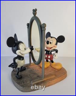 1994 Disney 75th Birthday WDCC Mickey Mouse Then & Now Figurine Plane Crazy