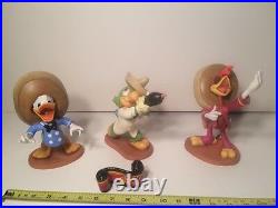 1995 WDCC Three Caballeros Donald Panchito Jose Figurines