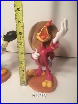 1995 WDCC Three Caballeros Donald Panchito Jose Figurines