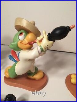 1995 WDCC Three Caballeros Donald Panchito Jose Figurines