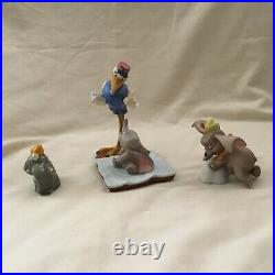 2 WDCC Dumbo BUNDLE OF JOY, Dumbo Ornament &1 Japan Dumbo Ceramic Figurines Set