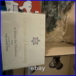 2001 WDCC Lady and the Tramp'Tramp & Tree' Porcelain Set with it's Original Box