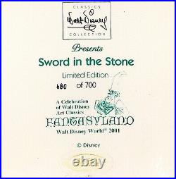 2001 WDCC Sword in the Stone Figurine Limited Edition 680/700 NEW Box COA