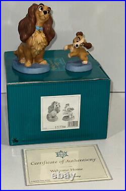 2004 WDCC Lady & The Tramp WELCOME HOME LADY & PRECOCIOUS PUP #1217766