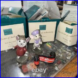3 Walt Disney Classics Figurine Bold Bernard Brave Bianca & Title The Rescuers