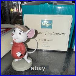 3 Walt Disney Classics Figurine Bold Bernard Brave Bianca & Title The Rescuers