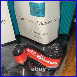 3 Walt Disney Classics Figurine Bold Bernard Brave Bianca & Title The Rescuers