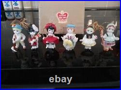 6 Walt Disney Miniature It s A Small World Bone China Figurines. 2 Tall