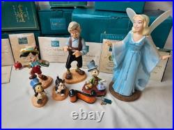 7 Piece WDCC Pinocchio Set with Boxes and COA