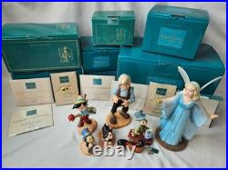 7 Piece WDCC Pinocchio Set with Boxes and COA