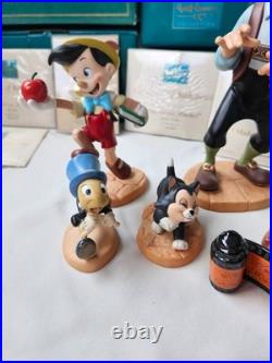 7 Piece WDCC Pinocchio Set with Boxes and COA