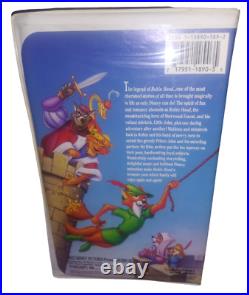 A Walt Disney Classic Robin Hood (VHS) Black Diamond Classics Movie Rare