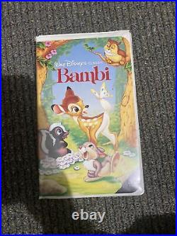 A Walt Disney's Classic Bambi VHS Black Diamond The Classics Edition RARE