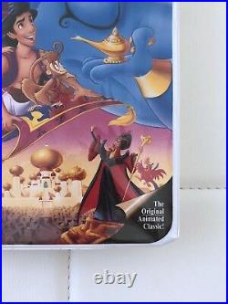ALADDIN Walt Disney's RARE Classic BLACK DIAMOND VHS #1662 Snow White Cinderella
