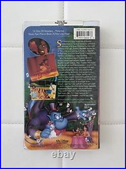 ALADDIN Walt Disney's RARE Classic BLACK DIAMOND VHS #1662 Snow White Cinderella