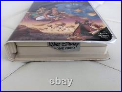 ALADDIN Walt Disney's RARE Classic BLACK DIAMOND VHS #1662 Snow White Cinderella