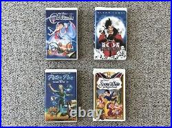 ALADDIN Walt Disney's RARE Classic BLACK DIAMOND VHS #1662 Snow White Cinderella