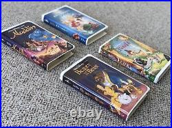 ALADDIN Walt Disney's RARE Classic BLACK DIAMOND VHS #1662 Snow White Cinderella