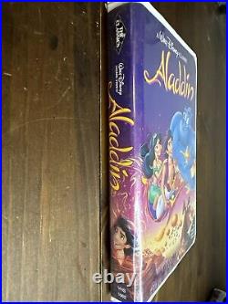 Aladdin (VHS, 1993) Black Diamond #1662 Walt Disney Classic Rare! With sequels