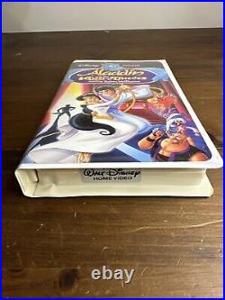 Aladdin (VHS, 1993) Black Diamond #1662 Walt Disney Classic Rare! With sequels