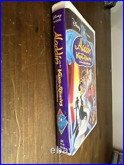 Aladdin (VHS, 1993) Black Diamond #1662 Walt Disney Classic Rare! With sequels