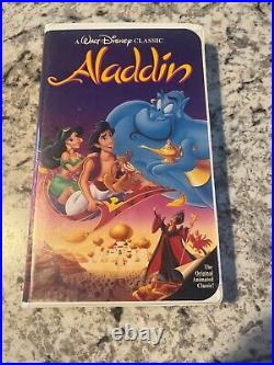Aladdin (VHS, 1993) Walt Disney Classics Aladdin Black Diamond VHS #1662 Tape