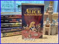 Alice In Wonderland Walt Disney VHS Black Diamond Classics Clamshell IGS 9.0/9.0