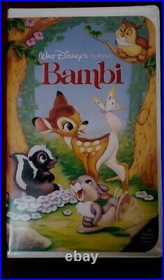 BAMBI VHS BLACK DIAMOND WALT DISNEY CLASSIC CLAMSHELL 942 RARE Bambi