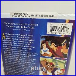 Beauty And The Beast, Rare Black Diamond Classic Walt Disney 1992 VHS TAPE #1325