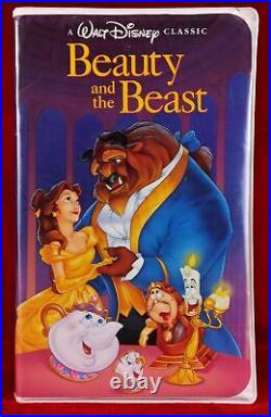 Beauty And The Beast VHS Tape 1992 Walt Disney's Black Diamond Classic-1325 RARE