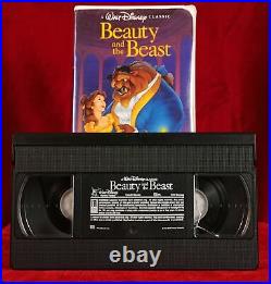 Beauty And The Beast VHS Tape 1992 Walt Disney's Black Diamond Classic-1325 RARE