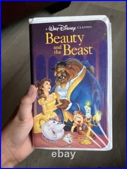 Beauty And The Beast VHS Tape 1992 Walt Disney's Black Diamond Classic- RARE