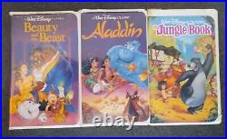 Beauty and the Beast VHS Walt Disney Black Diamond Classic RARE Lot Of 3 Movies