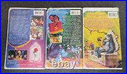 Beauty and the Beast VHS Walt Disney Black Diamond Classic RARE Lot Of 3 Movies