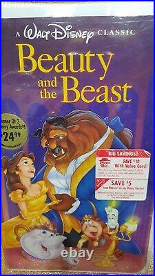 Beauty and the Beast Walt Disney's Black Diamond Classic (VHS, 1992) NEW SEALED