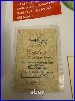 Big Bad Wolf WDCC Figurine 60th LE Disney #5654/7500 with COA & Box Big Bad Wolf WDCC Figurine 60th LE Disney #5654/7500 with COA & Box