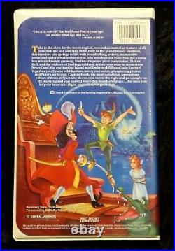 Black Diamond? Edition Peter Pan VHS/VCR 1990 Walt Disney's Classic Bobby