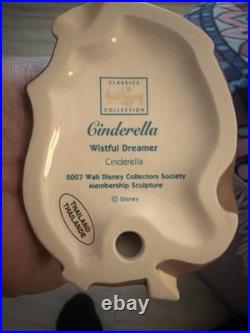 Cinderella Disney Figurine Wistful Dreamer Figure & Collector Society Pin WDCC