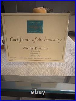 Cinderella Disney Figurine Wistful Dreamer Figure & Collector Society Pin WDCC